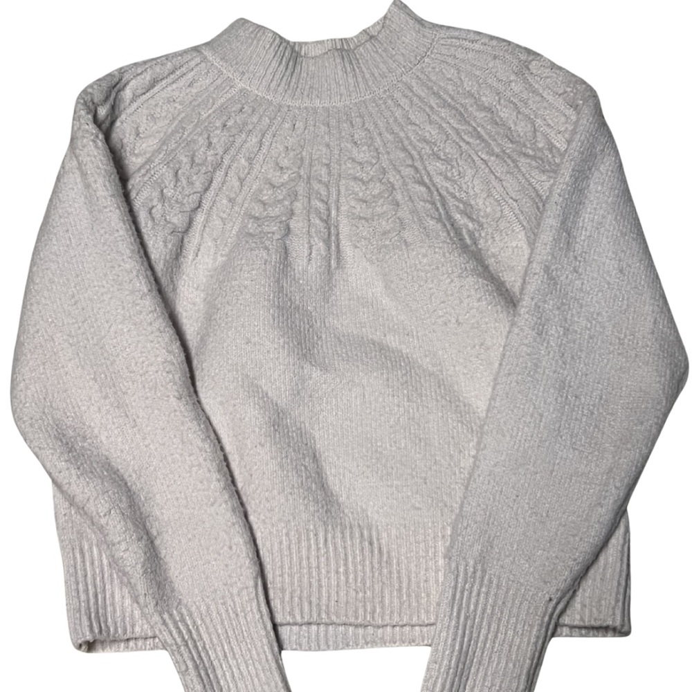 Joie Off White Mock Neck Sweater
